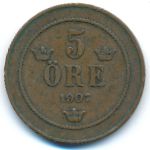 Швеция, 5 эре (1907 г.)