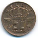 Бельгия, 50 сентим (1988 г.)