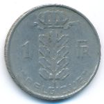 Belgium, 1 franc, 1955