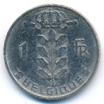 Belgium, 1 franc, 1960