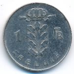Belgium, 1 franc, 1975