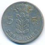 Belgium, 5 francs, 1962