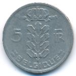 Belgium, 5 francs, 1965