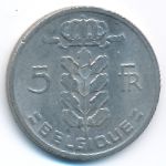Belgium, 5 francs, 1967
