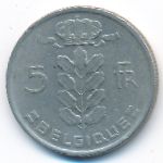 Belgium, 5 francs, 1976