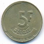 Бельгия, 5 франков (1988 г.)