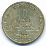 Джибути, 10 франков (1983–2016 г.)