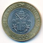 Vatican City, 1000 lire, 1998