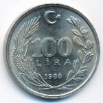 Турция, 100 лир (1987–1988 г.)