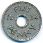 Фиджи, 1 пенни (1934 г.)
