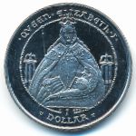 Виргинские острова, 1 доллар (2009 г.)