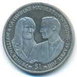 Виргинские острова, 1 доллар (2011 г.)