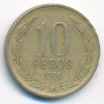 Chile, 10 pesos, 1996