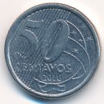 Brazil, 50 centavos, 2010