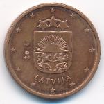 Латвия, 5 евроцентов (2014 г.)