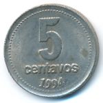 Argentina, 5 centavos, 1994