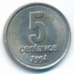 Argentina, 5 centavos, 1994