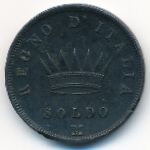 Italy, 1 soldo, 1807–1813