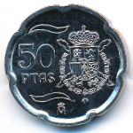 Spain, 50 pesetas, 1998–2000