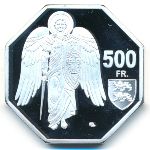 Mont Saint-Michel., 500 francs, 2020