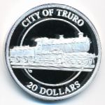 Turks and Caicos Islands, 20 dollars, 1996