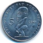 Острова Кука, 5 центов (2000 г.)