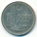 Турция, 5000 лир (1994 г.)