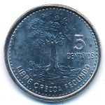 Guatemala, 5 centavos, 2014