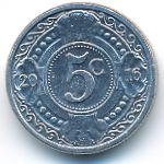 Антильские острова, 5 центов (2016 г.)