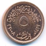 Egypt, 5 piastres, 2008