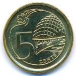 Сингапур, 5 центов (2013 г.)