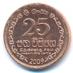 Шри-Ланка, 25 центов (2009 г.)