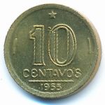 Brazil, 10 centavos, 1955
