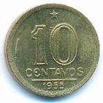 Brazil, 10 centavos, 1955