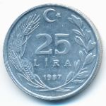 Турция, 25 лир (1987 г.)