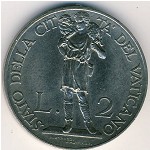Vatican City, 2 lire, 1933