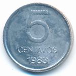 Аргентина, 5 сентаво (1983 г.)
