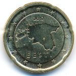 Estonia, 20 euro cent, 2017