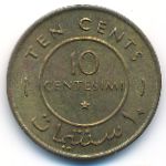 Somalia, 10 centesimi, 1967