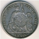 Гватемала, 1 песо (1864–1894 г.)