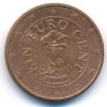 Австрия, 1 евроцент (2011 г.)