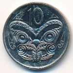 New Zealand, 10 cents, 1980