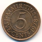 Маврикий, 5 центов (1978 г.)