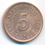 Маврикий, 5 центов (1999 г.)