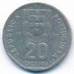 Portugal, 20 escudos, 1986