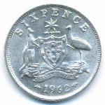 Австралия, 6 пенсов (1962 г.)