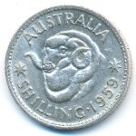 Australia, 1 shilling, 1959