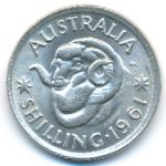 Australia, 1 shilling, 1961