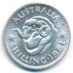 Australia, 1 shilling, 1961