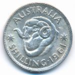 Australia, 1 shilling, 1961